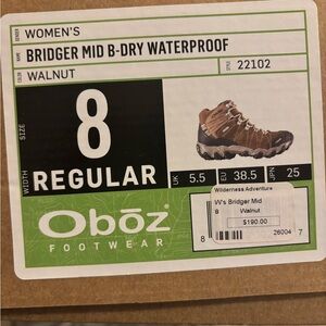 Oboz Women's Bridger Mid B-DRY Waterproof Lace-Up Boots - Walnut